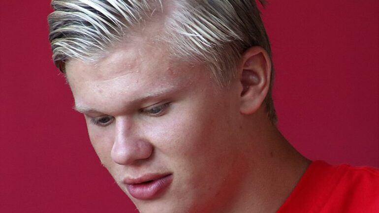 Erling Haaland Altura – Peso – Medidas – Cor dos olhos – Cor do cabelo
